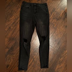 Wild fable Black High rise distressed skinny Jean